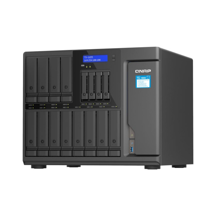 QNAP NAS QUTS HERO 12X3.5  4X2.5 BAY C5125 8GB